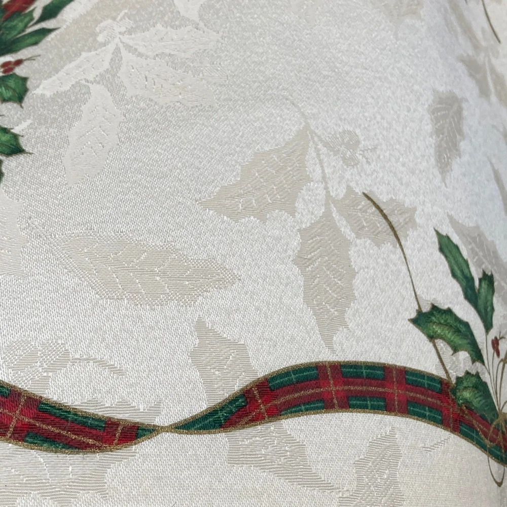 (Set of 4) Vtg Lenox Jacquard Cotton Blend Holiday Nouveau Placemat, Taiwan